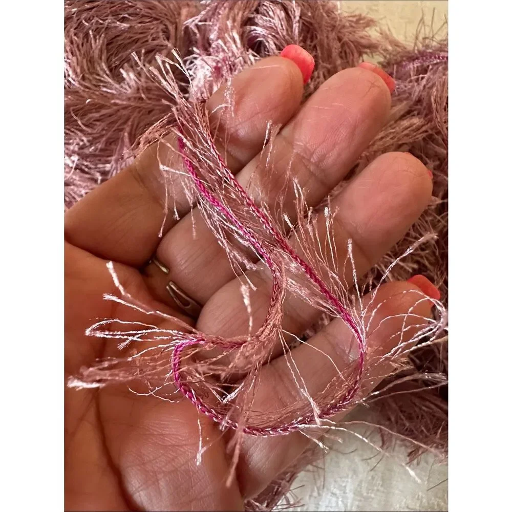 Yarn Eyelash 1 Pound Mauve Pink